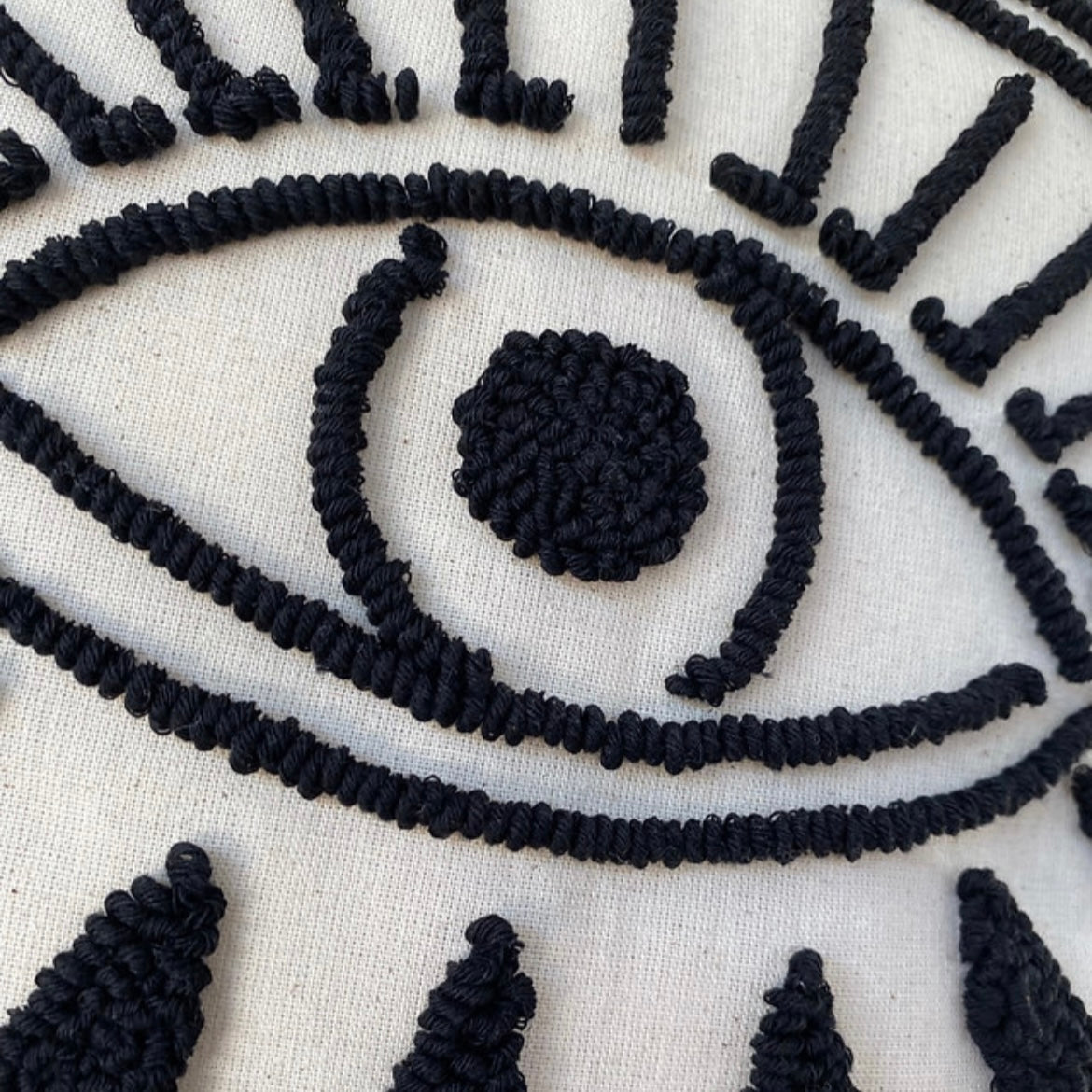 Black Evil Eye Tears Pillowcase