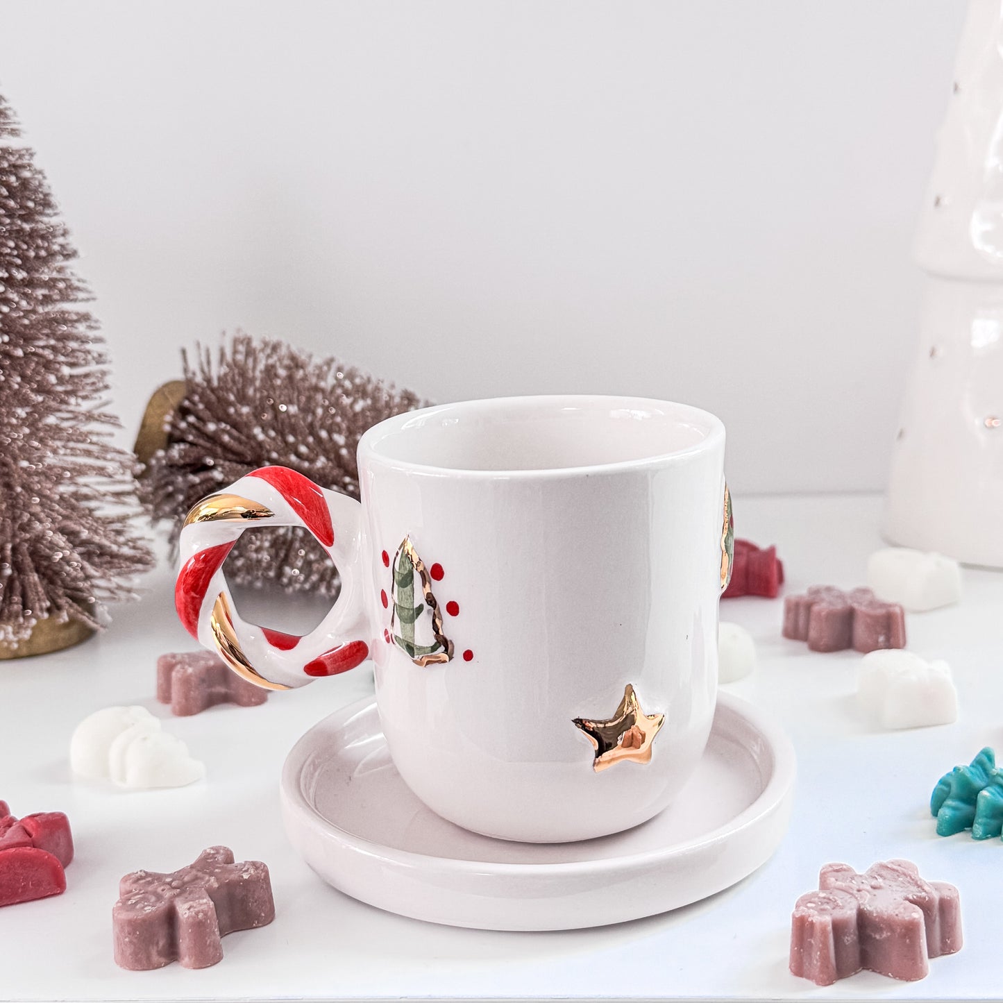 Christmas Trees And Stars cup