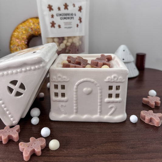 Gingerbread House Christmas Wax Melt Burner