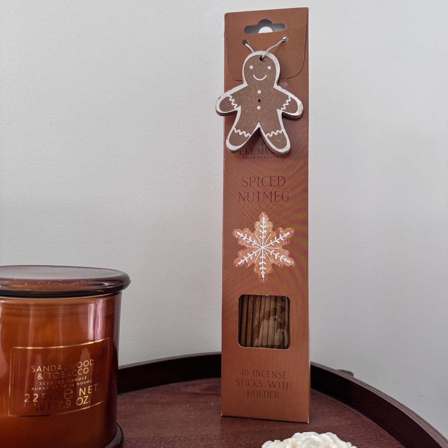 Christmas Incense Sticks with Gingerbread Holder