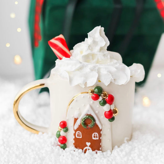 Christmas Beaded Home mug