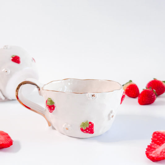 Sweet Harvest Strawberry Mug (Handshaped)