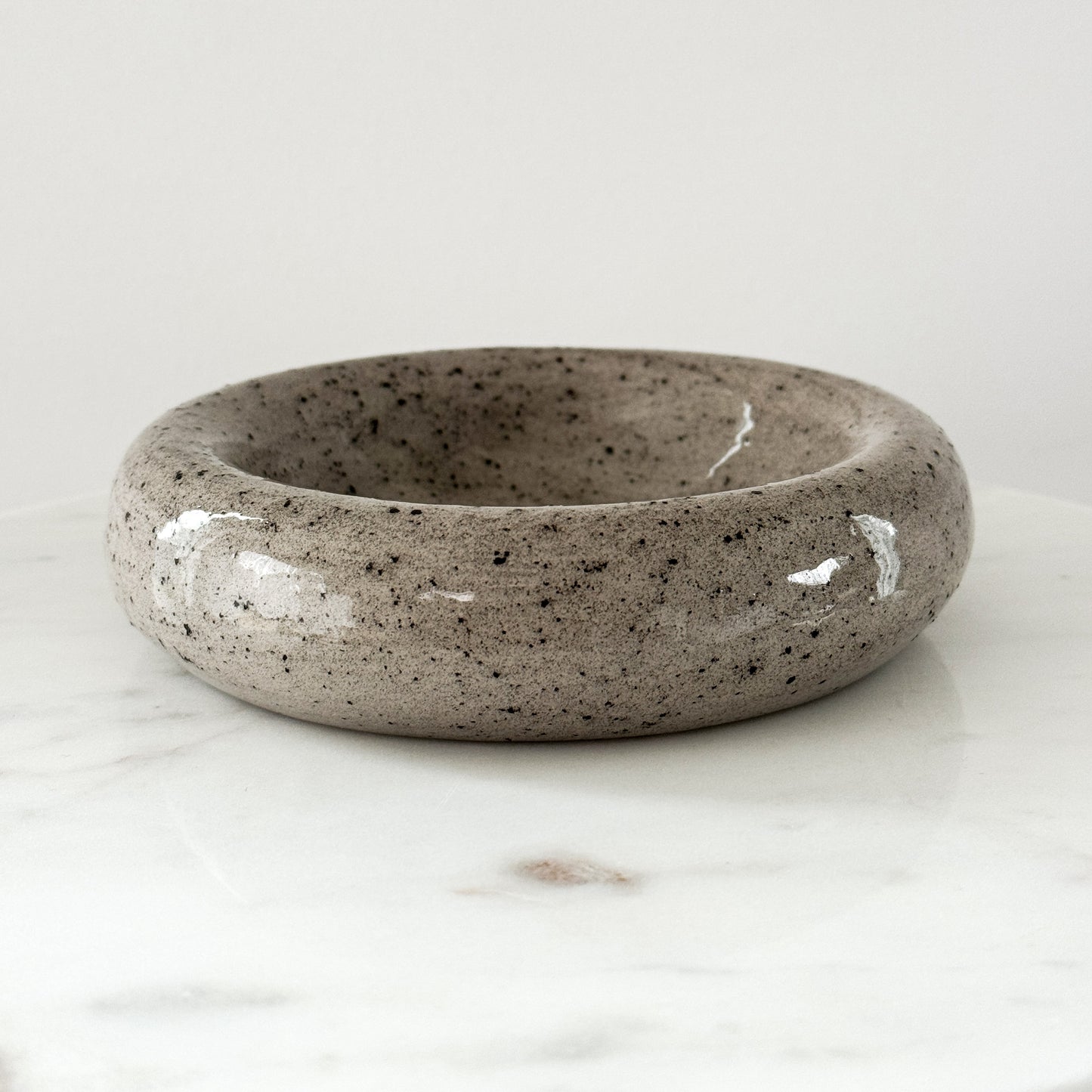 Donut Bowl Grey Speckled