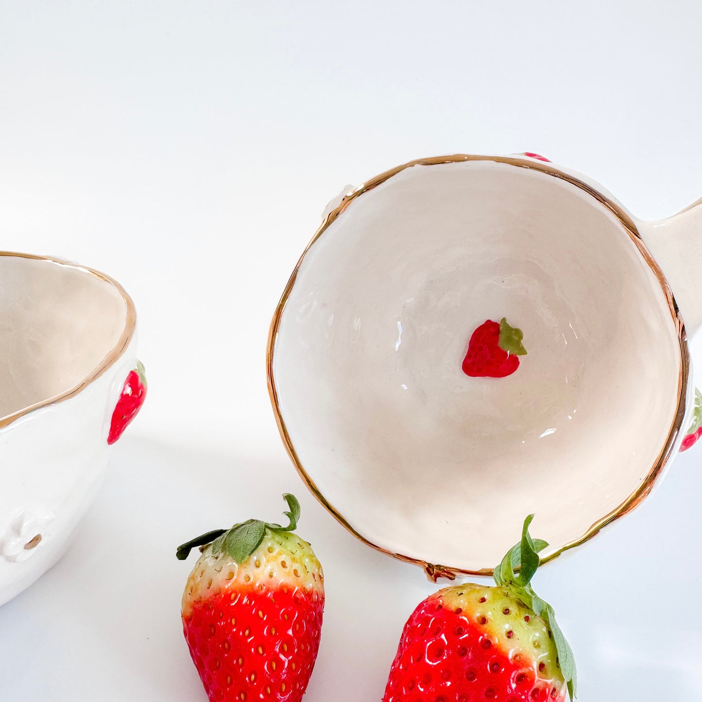 Sweet Harvest Strawberry Mug (Handshaped)