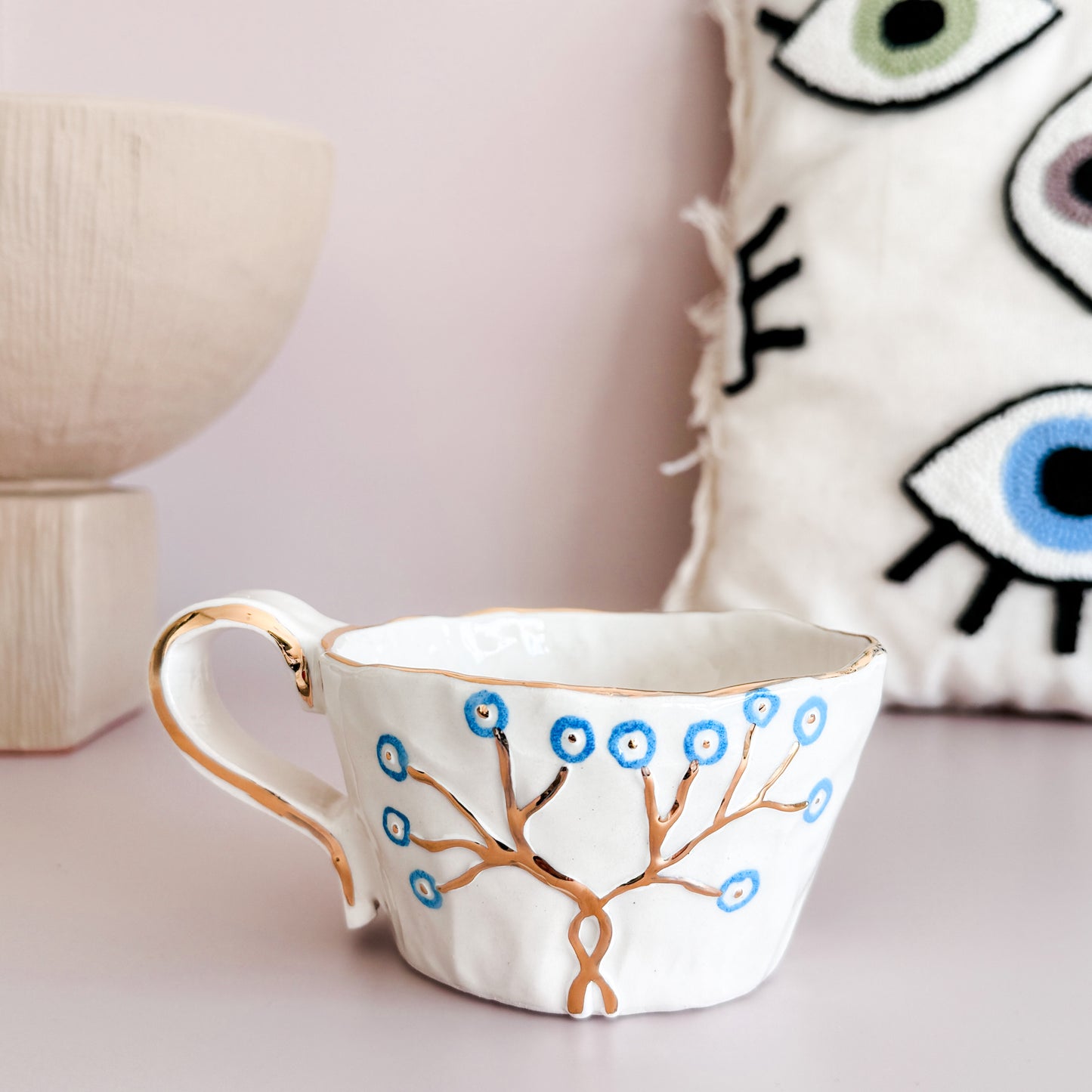 Eye of Nature Nazar Tree Mug (Handshaped)