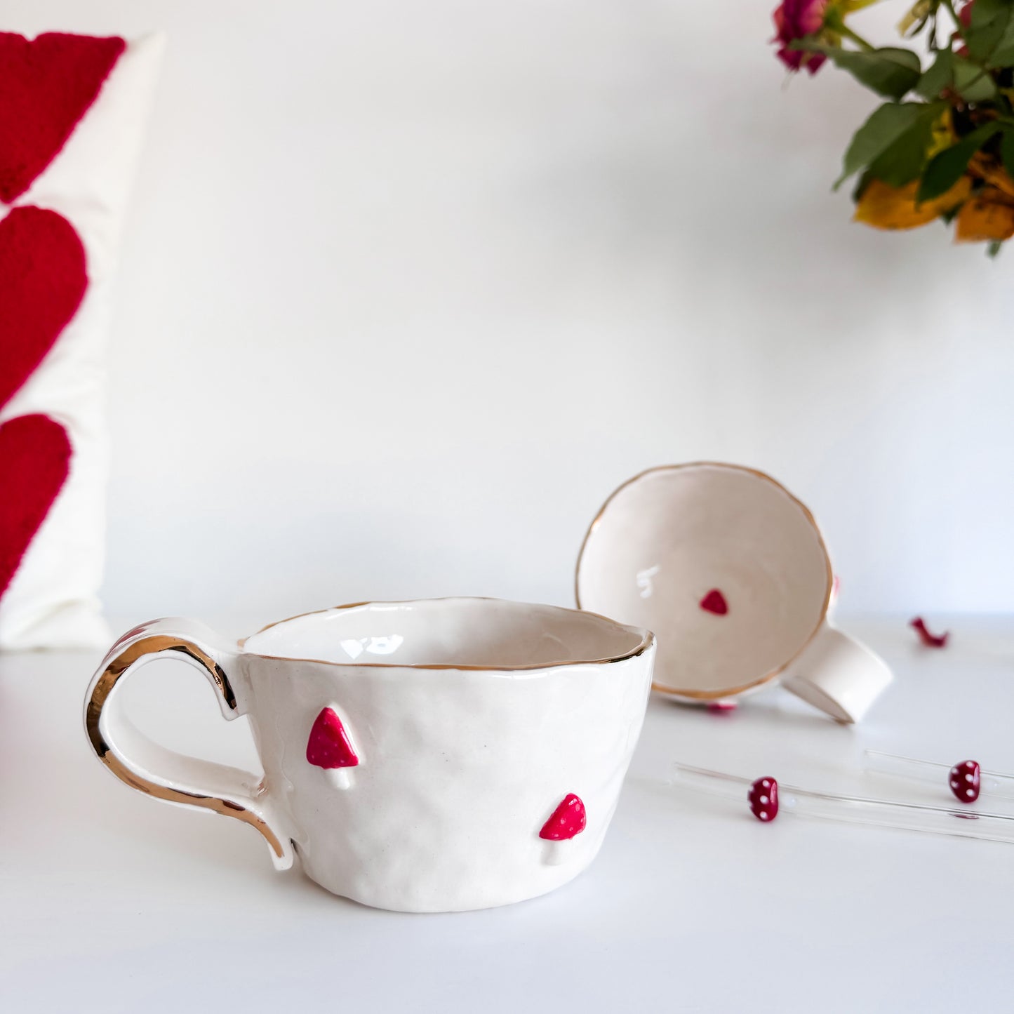 Forest Magic Mushroom Mug (Handshaped)