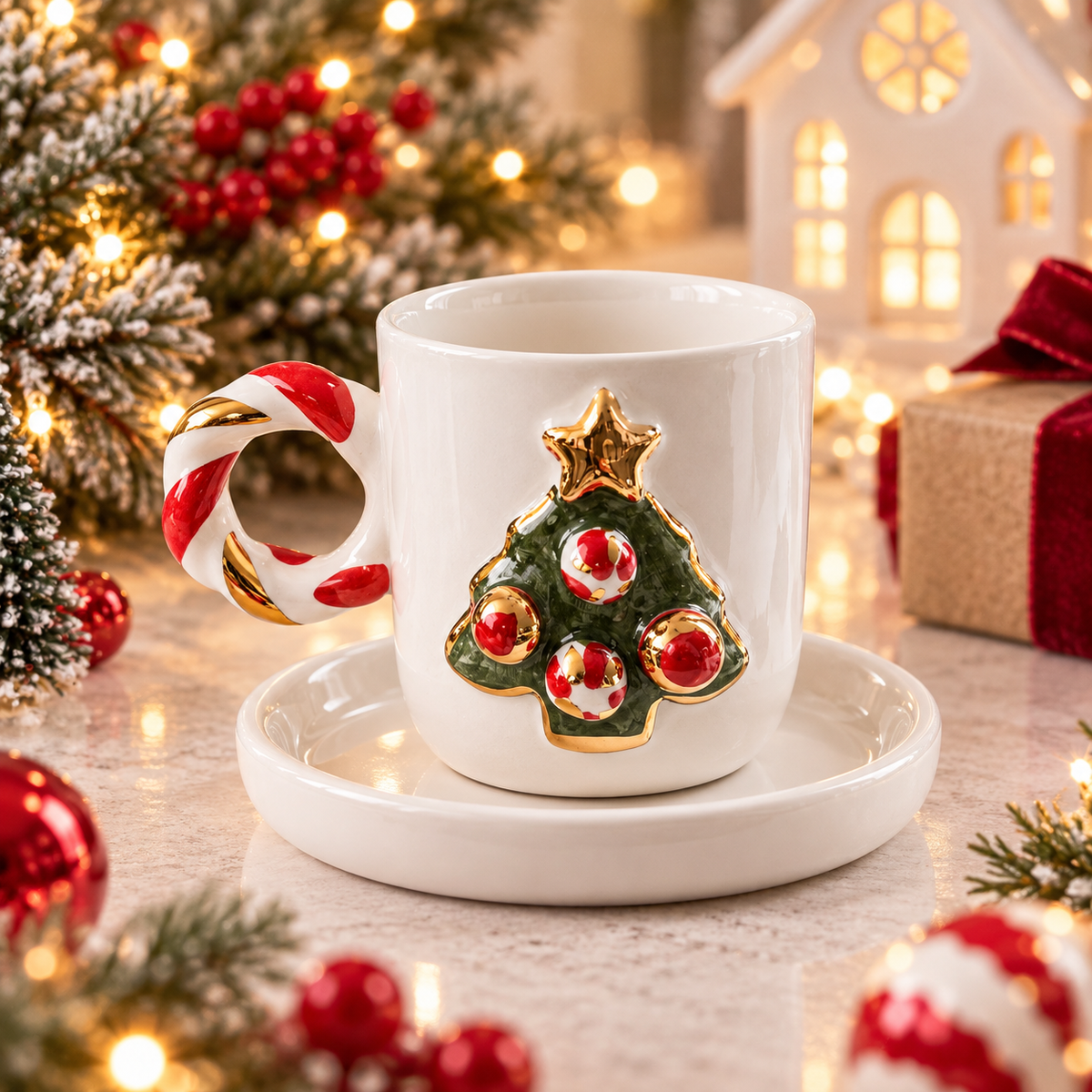 Christmas Tree Lights cup
