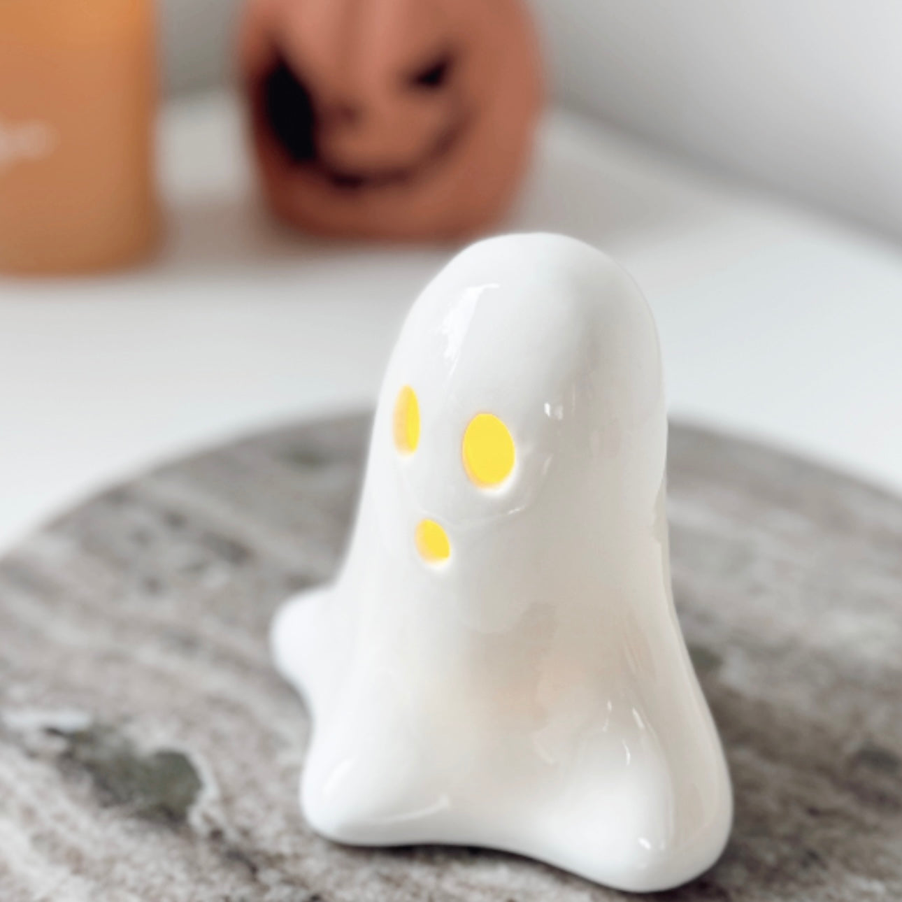 Ghost LED Ceramic Halloween Autumn Light