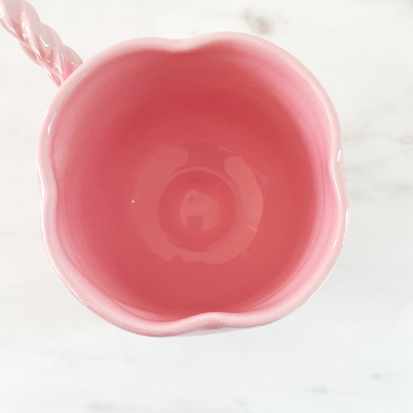 Pink Holographic Flower mug