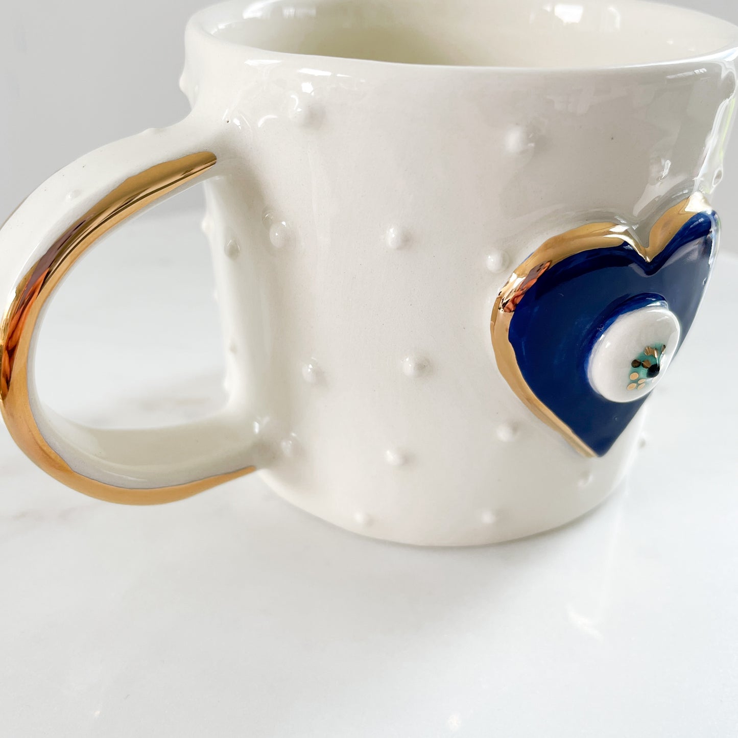 Nazar Heart Dark Blue mug