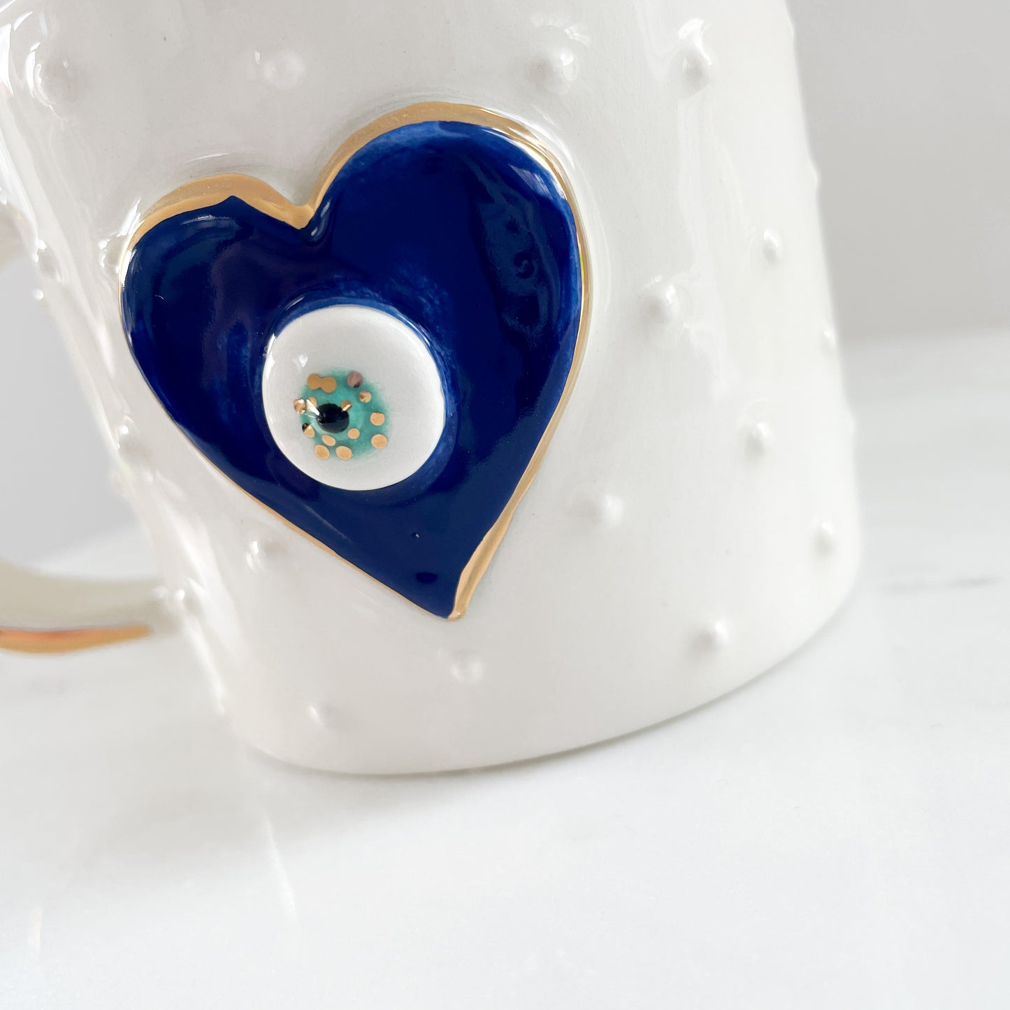 Nazar Heart Dark Blue mug