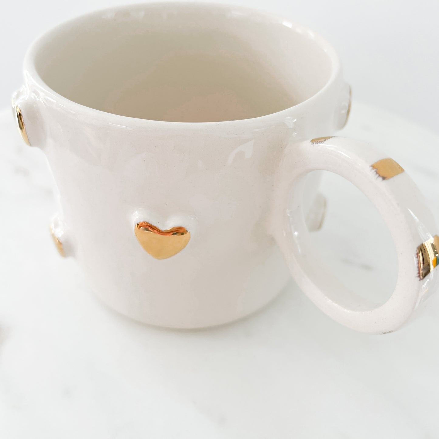 Golden Hearts mug