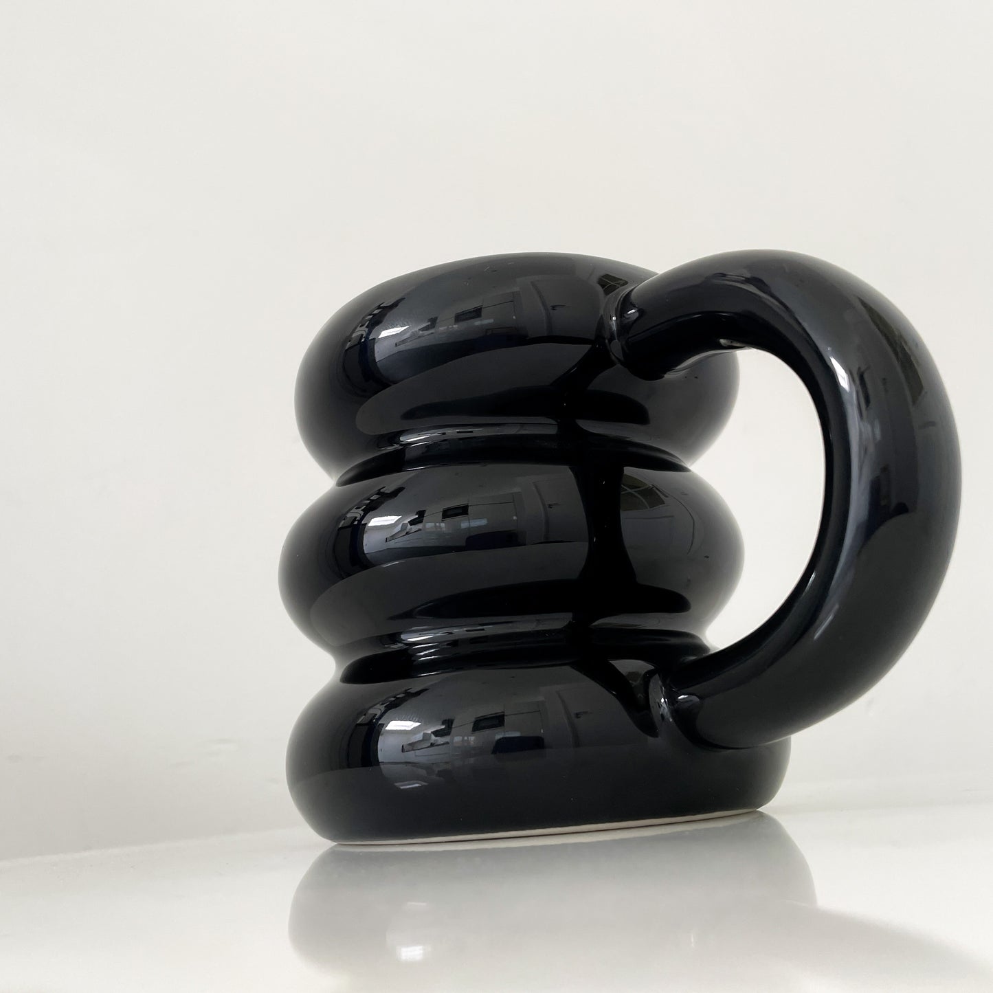 Black Donut mug