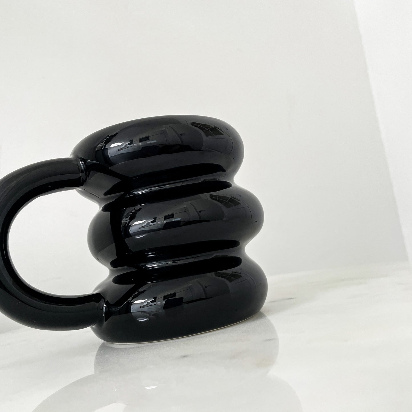 Black Donut mug