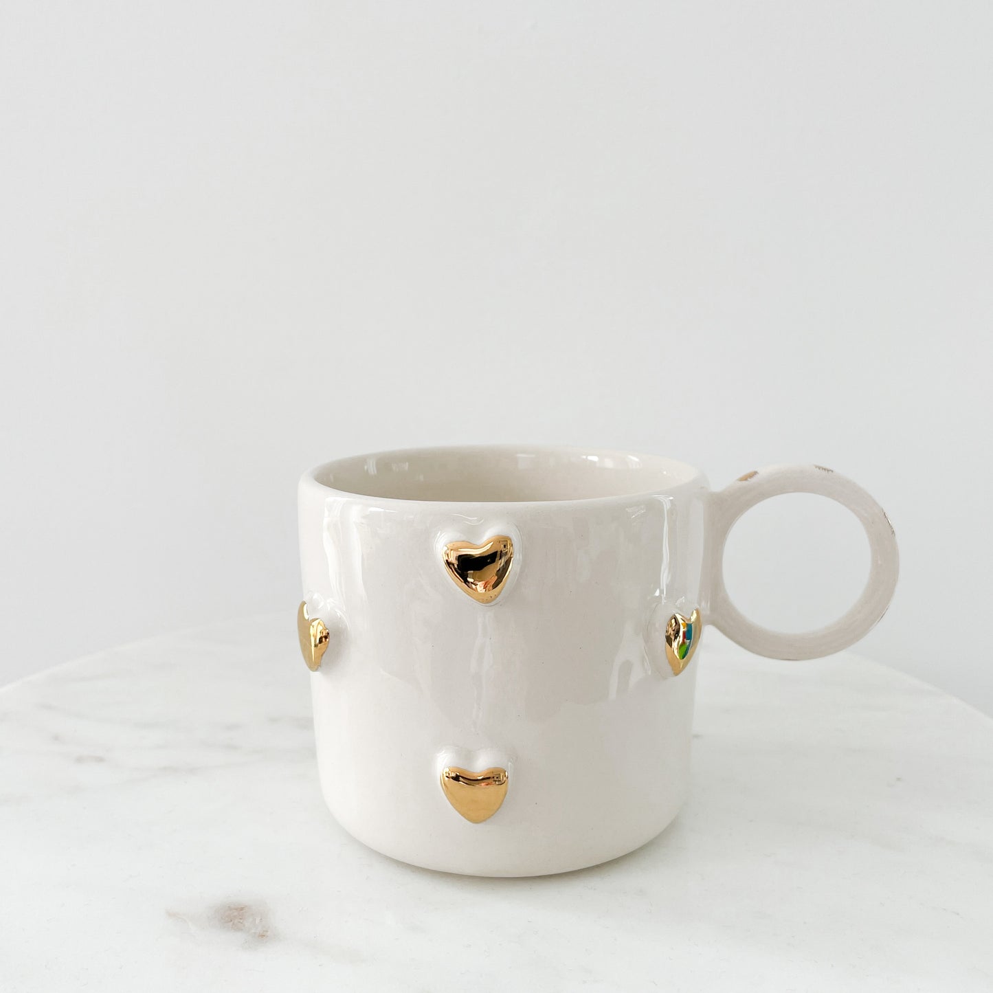 Golden Hearts mug