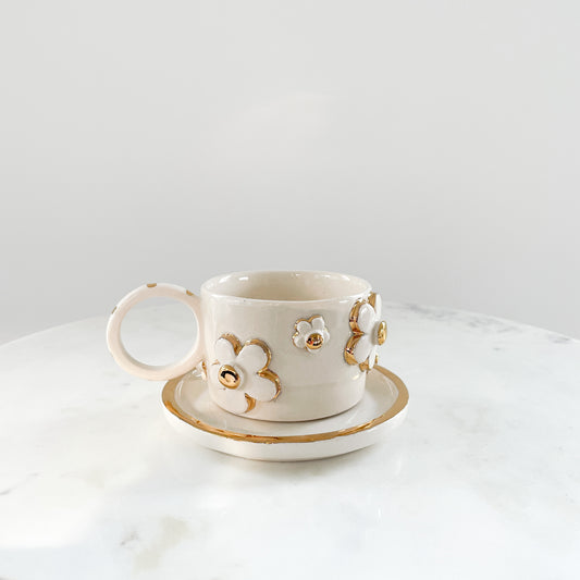 Daisy Handmade Ceramic Cup