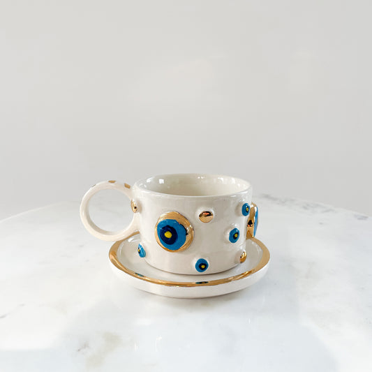 Round Nazar Eyes Cup 