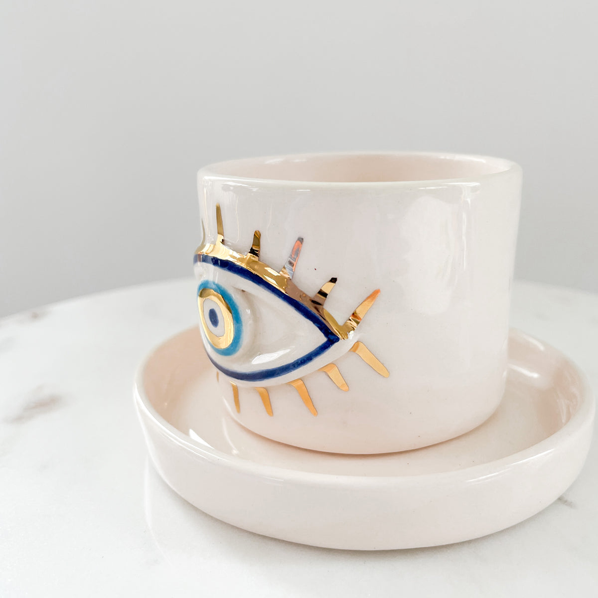 Eye Cuo Big Eye Cup | Handmade Ceramic Cups with Real Gold | Ceyadesign – Ceya ...